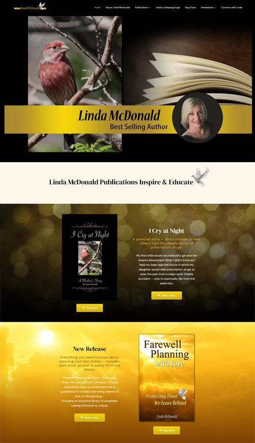 Linda McDonald web design and development
